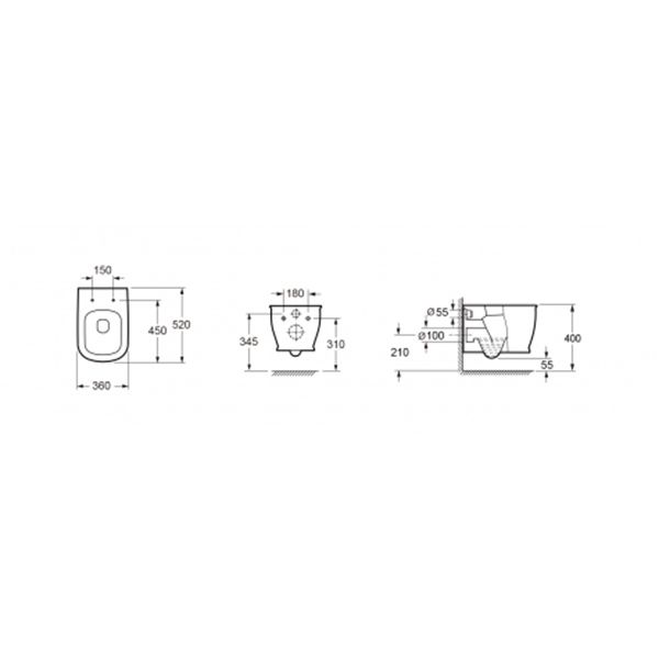 Подвесной унитаз Lavinia Boho Smart F-Control Multi 3940010R