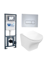 Комплект инсталляции с унитазом Weltwasser MARBERG 410 + ODENBACH 004 GL-WT + MAR 410 SE-CR