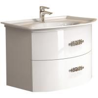 Тумба под умывальник Belux Версаль НП 80-02 Белый глянцевый