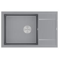 Мойка Paulmark FLUGEN 60 PM317850-GRM 500х780х200 мм, IT-GRANIT, серый металлик