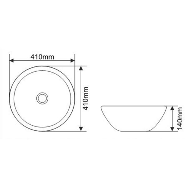 Раковина MELANA MLN-J2089S (серебро)