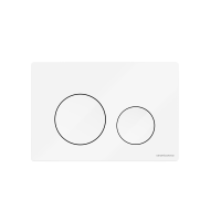 Кнопка смыва Balance, клавиши Circle, цвет белый глянцевый, CN12-001W