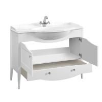 Тумба под умывальник Belux Афины напольная 105-01 белый матовый