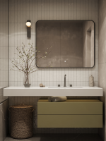 Зеркало Reflexon Night RX6151NT с фронтальной подсветкой, к/с, диммером 1000х800