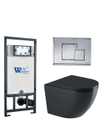 Комплект инсталляции с унитазом Weltwasser MARBERG 507 + MERZBACH 041 XL MT-BL + MAR 507 SE