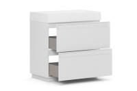 Тумба под умывальник Belux Базель напольная 80-02, Белый матовый