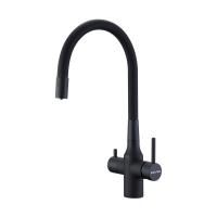 Смеситель для кухни Paulmark SALIX Sa213419-401, антрацит полностью