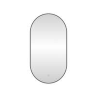 Зеркало с подсветкой LED Fixsen FX-3080F овальное 40х80 см, графит