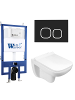 Комплект инсталляции с унитазом Weltwasser BAMBERG 545 + KEHLBACH 004 GL-WT + BAMBERG BL