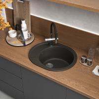 Кухонная мойка Reflection Allonge RF0658BL, черный