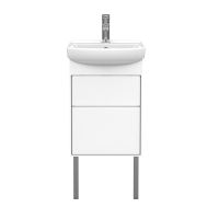 Тумба под умывальник Belux Клермонт напольная 45-02 Белый глянцевый