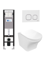 Комплект инсталляции с унитазом Weltwasser AMBERG 350 + ODENBACH 004 GL-WT + AMBERG RD-WT