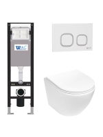 Комплект инсталляции с унитазом Weltwasser AMBERG 350 + MERZBACH 043 MT-WT + AMBERG RD-WT