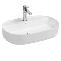 Раковина накладная ISVEA Infinity 60 овальная 60см цвет белый матовый 10NF65060SV-2L