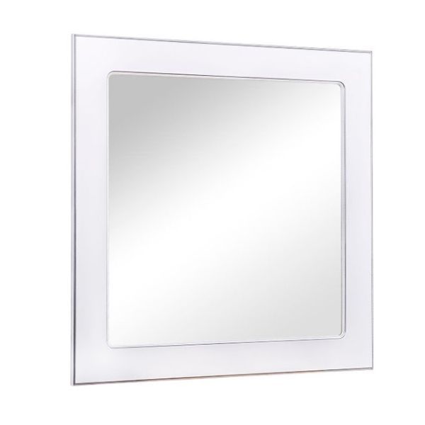 Зеркало Аква Родос Беатриче 80 белое патина/хром АР0001901