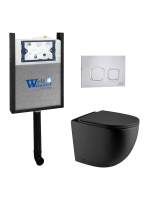 Комплект инсталляции с унитазом Weltwasser AMBERG 404 + MERZBACH 002 MT-BL + AMBERG RD-MT CR