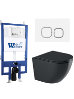 Комплект инсталляции с унитазом Weltwasser BAMBERG 545 + MERZBACH 043 GL-BL + BAMBERG WT