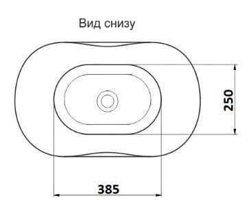 Раковина накладная CeramaLux 9175VIROY