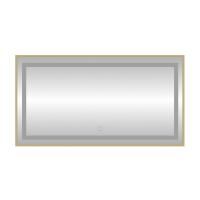 Зеркало с подсветкой LED Fixsen FX-2100G прямоугольное 100х80 см, золотой сатин