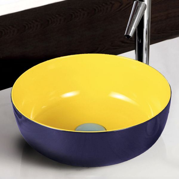 Раковина MELANA MLN-T4003-B1+B6 (сине-желтая)