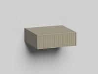 Подвесной модуль Salini Armonia 600x200 без выреза под сифон, латунь, 27A.1.600.200.13.0