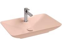 Раковина ISVEA SistemaY Clear накладная 644*395*125 1 цвет лососевый матовый 10SY50065SV-2S