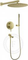 Душевая система скрытого монтажа FILARETE Roun FL1020 (Матовое золото)