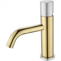 Смеситель для раковины Boheme Stick 121-GCR.2 Золото Хром