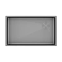 Мойка Paulmark NEXT-SKEW 74 UNI PM887444-MG 440х740х200 мм, нержавеющая сталь, матовый серый