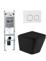 Комплект инсталляции с унитазом Weltwasser AMBERG 350 ST + GELBACH 043 MT-BL + AMBERG RD-WT