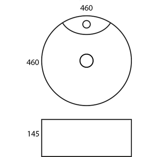 Раковина MELANA MLN-7026