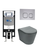 Комплект инсталляции с унитазом Weltwasser AMBERG 497 + SALZBACH 043 MT-GR + AMBERG RD-CR