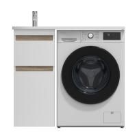 M85AFSX0402WG X-Joy База под столешницу для стиральной машины, напольная, 40 см, 2 ящика, белый глянец