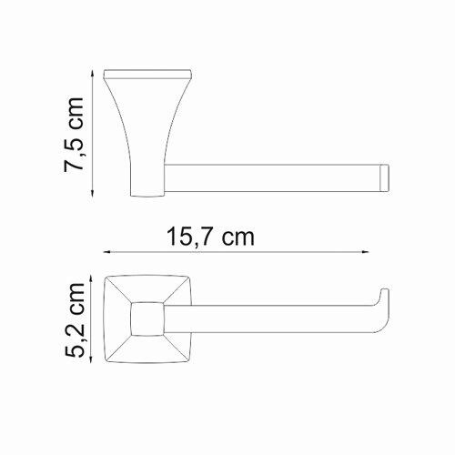 Держатель туалетной бумаги WasserKRAFT Wern K-2596