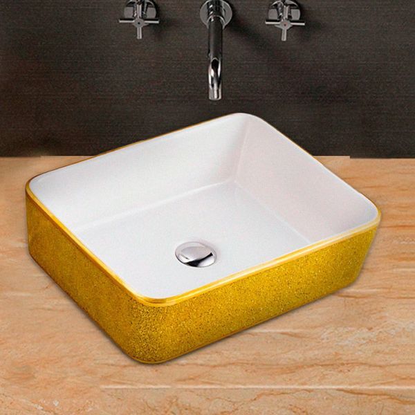 Раковина MELANA MLN-A022-S02 (желтый кристалл)
