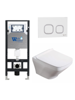 Комплект инсталляции с унитазом Weltwasser AMBERG 506 + HOFBACH 041 GL-WT + AMBERG RD-WT