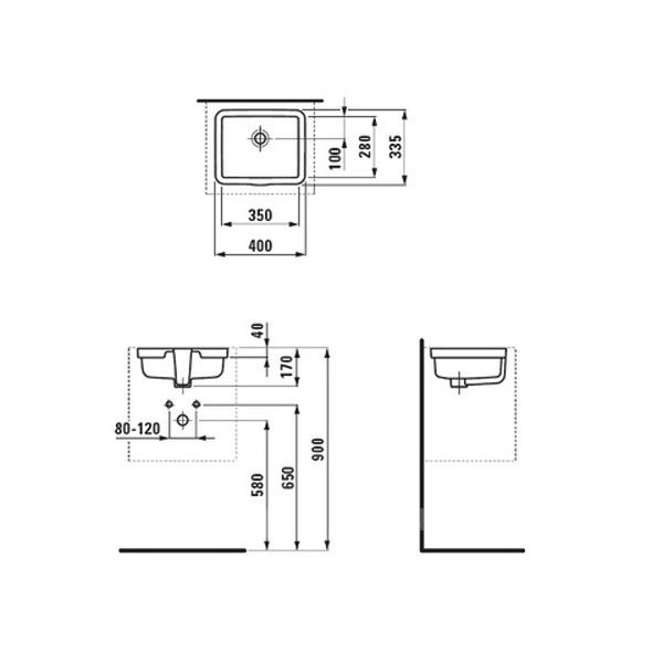 Раковина Laufen Living City 8124320001091