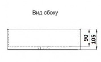 Раковина накладная CeramaLux 596