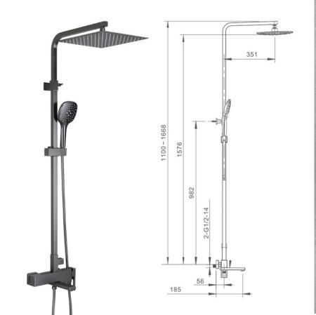 Душевая система Gappo G2417-9