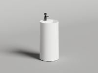 Раковина напольная Salini ARMONIA ROUND TOP 01 без отверстия под смеситель в цвете по RAL, 130421TMF