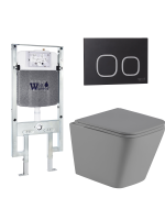 Комплект инсталляции с унитазом Weltwasser AMBERG 497 ST + GELBACH 041 MT-GR + AMBERG RD-BL