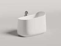 Ванна отдельностоящая Salini ORIENTE OFURO, S-Sense, матовый белый 1043101M