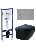 Комплект инсталляции с унитазом Weltwasser BAMBERG 460 + MERZBACH 041 XL MT-BL + BAMBERG CR