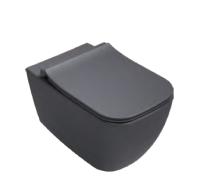 Унитаз ISVEA VEA Cubo подвесной 338*510*400 антрацит матовый 10VA02001SV-2C