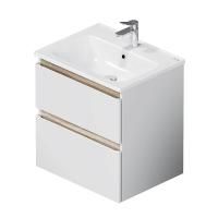 M85AFHX0602WG X-Joy База под раковину AM.PM, подвесная, 60 см, 2 ящика, белый глянец