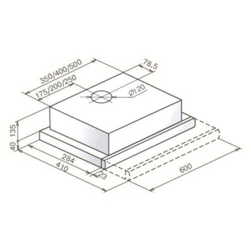 Кухонная вытяжка TEKA LS GLASS 60 BLACK