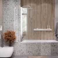 Ограждение на ванну Reflexion RX15070CCR-24 150х70см Slider, прозрачное закаленное стекло 5мм