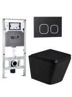 Комплект инсталляции с унитазом Weltwasser AMBERG 506 ST + GELBACH 043 GL-BL + AMBERG RD-BL