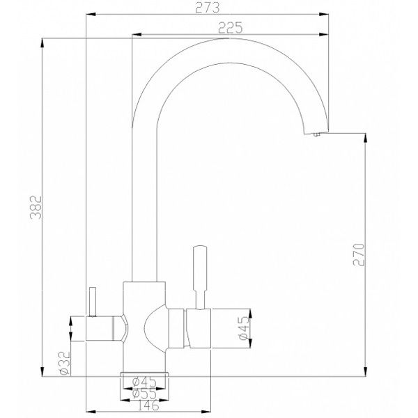 Смеситель для мойки ZorG Steel Hammer SH 713 INOX