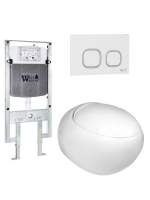 Комплект инсталляции с унитазом Weltwasser AMBERG 497 ST + JECKENBACH 004 GL-WT + AMBERG RD-WT